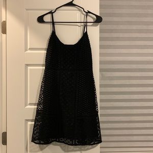 Black fit and flare style dress